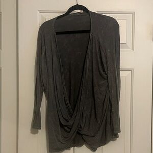 Fringe Studio Charcoal Gray Top